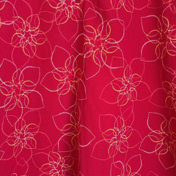 L.L.Bean women Pink Floral 1/2 Zip Long Sleeve Mock Neck Lightweight Running MD - Picture 3 of 6